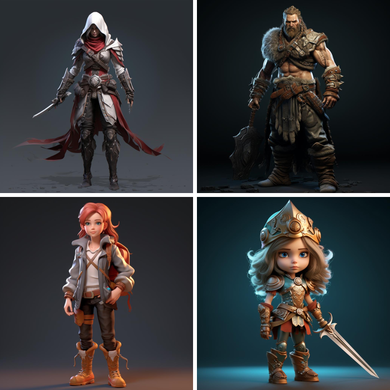 3D RPG Gaming Character | Midjourney Prompt | Prompts Club